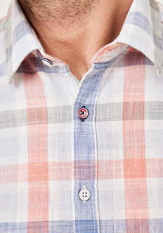 PADDOCKS Kurzarm Hemd Kent - Misty Harbor Plaid - 33027 7466.0637