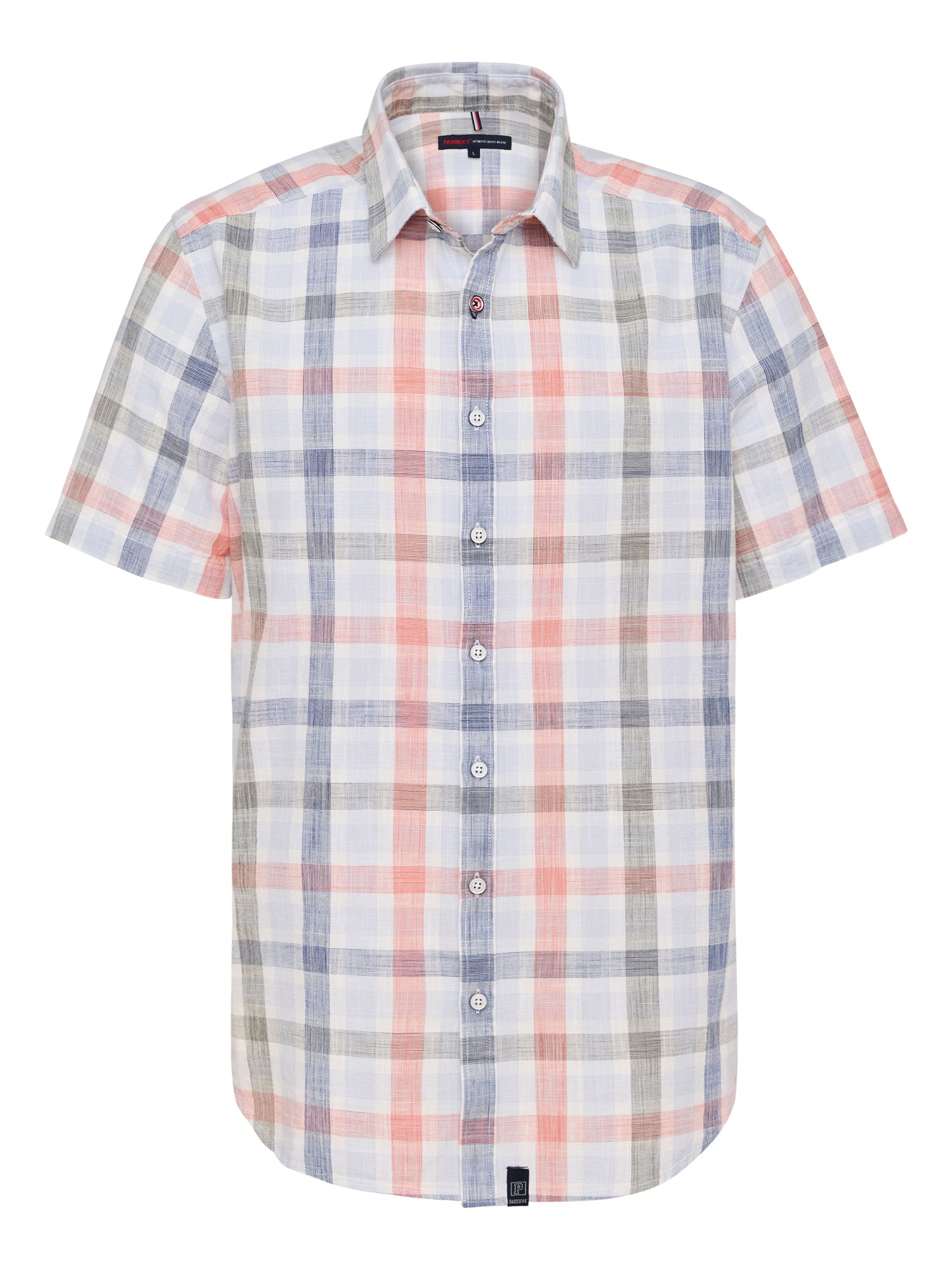 PADDOCKS Kurzarm Hemd Kent - Misty Harbor Plaid - 33027 7466.0637