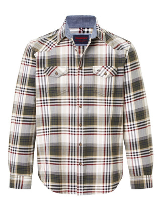 PADDOCKS Ospig Langarm Hemd - Coastal Plaid Cream - 33156 6313.0119