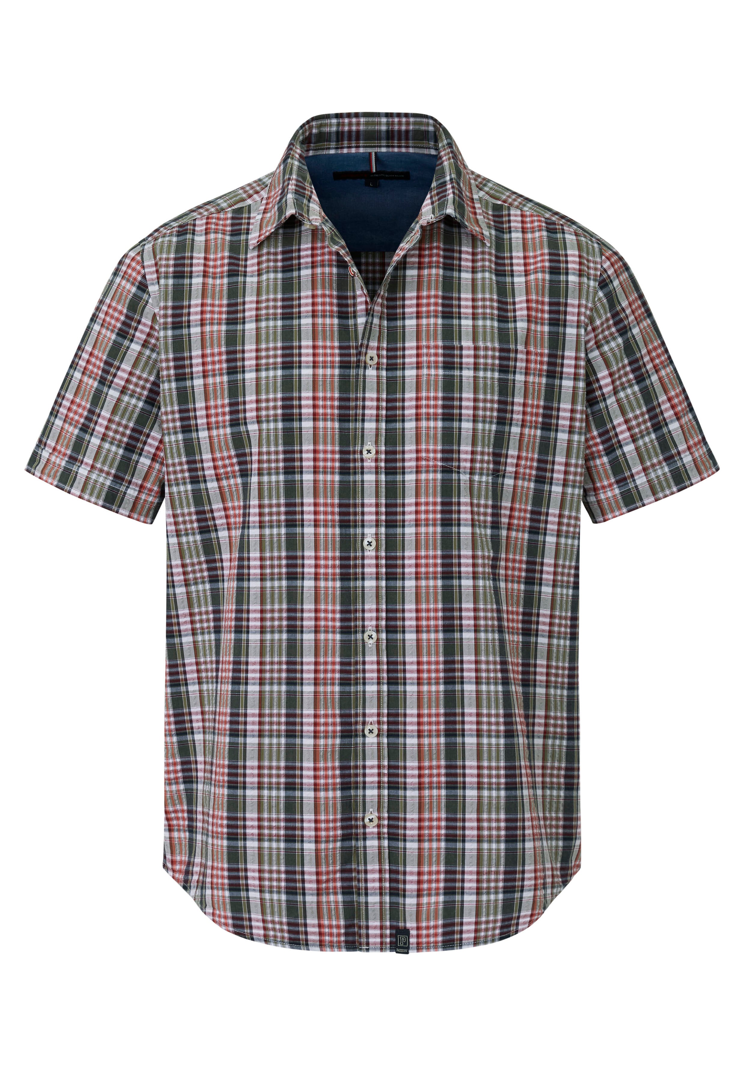 PADDOCKS Ospig Kurzarm Hemd - Evergreen Maroon - 33185 7056.2900