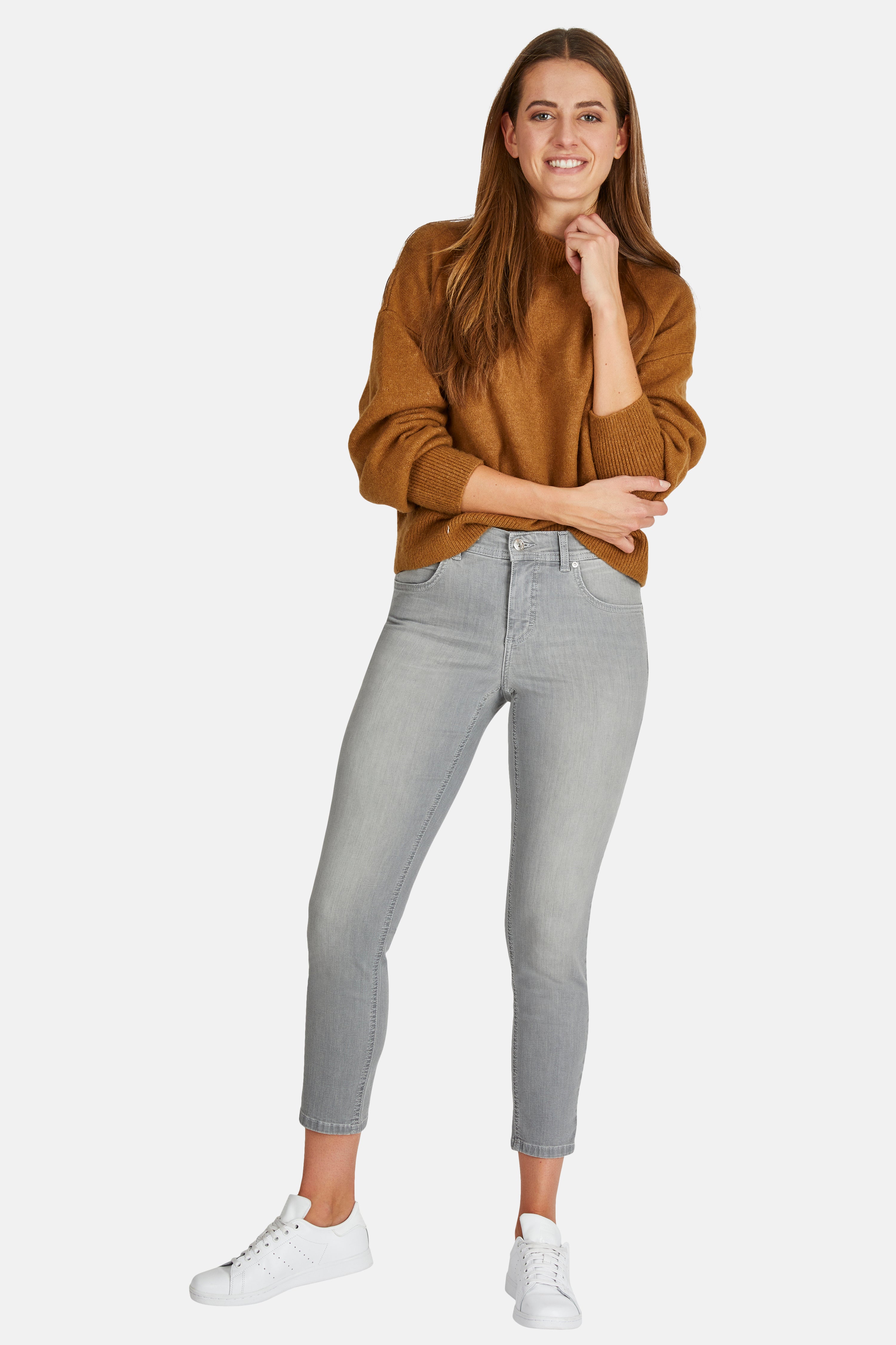 ANGELS JEANS Ornella Slim-Jeans - Silver Fog Grey - 332 680007.1458 von Angels Jeans