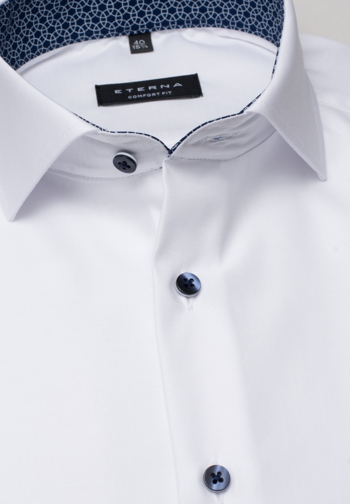 ETERNA COMFORT FIT Kurzarm Hemd - Pearl White - 3340-00-K14V
