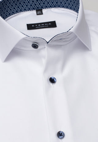 ETERNA COMFORT FIT Kurzarm Hemd - Pearl White - 3340-00-K14V