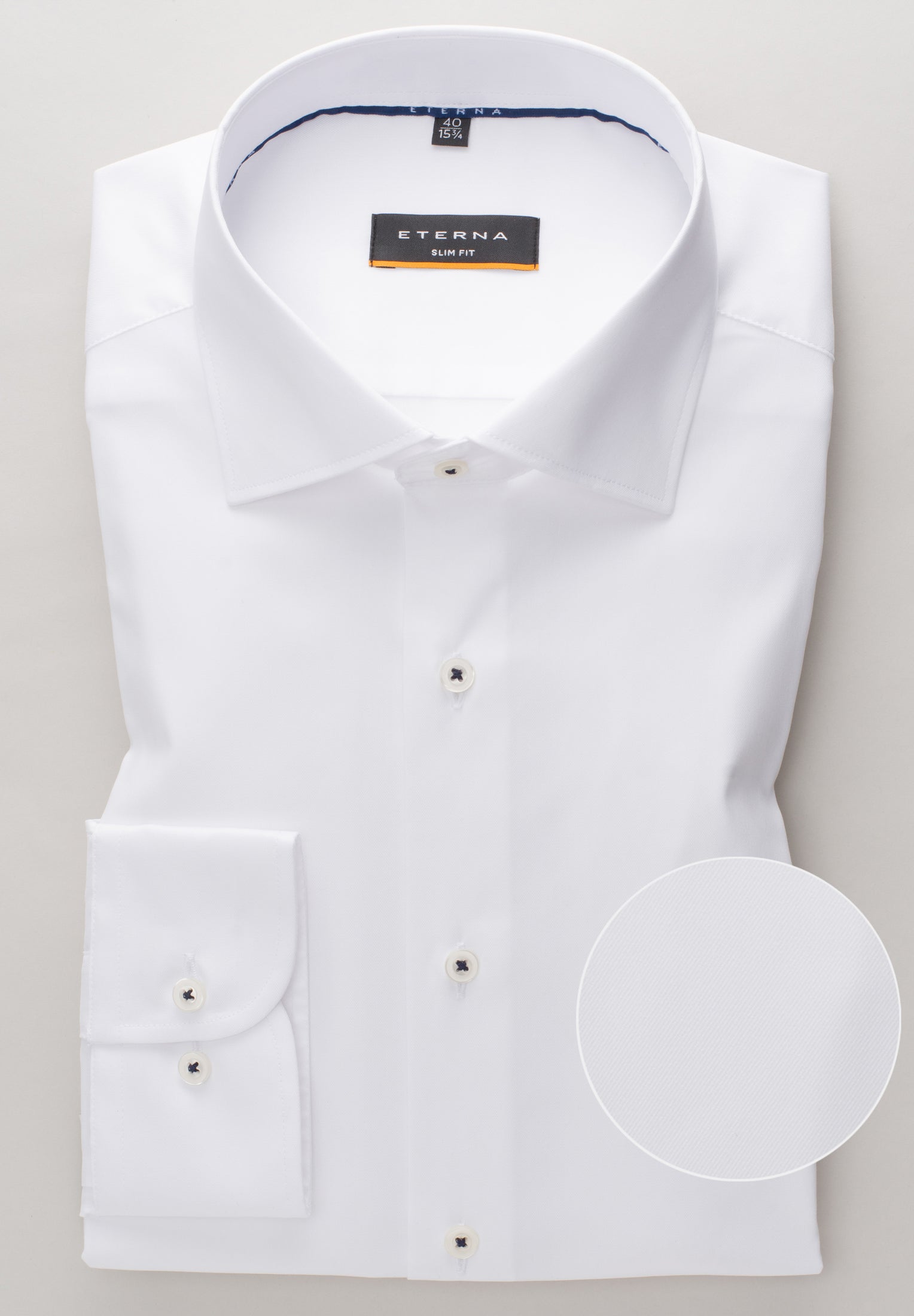 ETERNA SLIM FIT Performance Shirt - Cloud Pearl White - 3377-00-F170 von Eterna