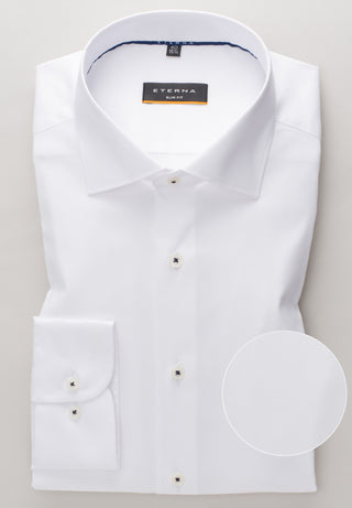 ETERNA SLIM FIT Performance Shirt - Cloud Pearl White - 3377-00-F170
