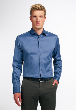 ETERNA Slim Fit Performance Shirt - Ocean Steel Blue - 3377-07-F170