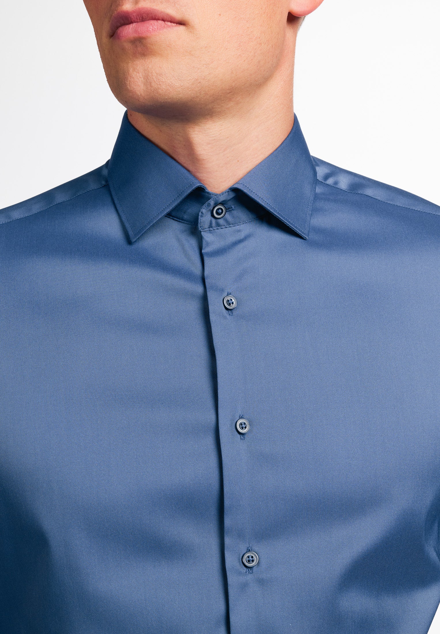 ETERNA Slim Fit Performance Shirt - Ocean Steel Blue - 3377-07-F170 von Eterna