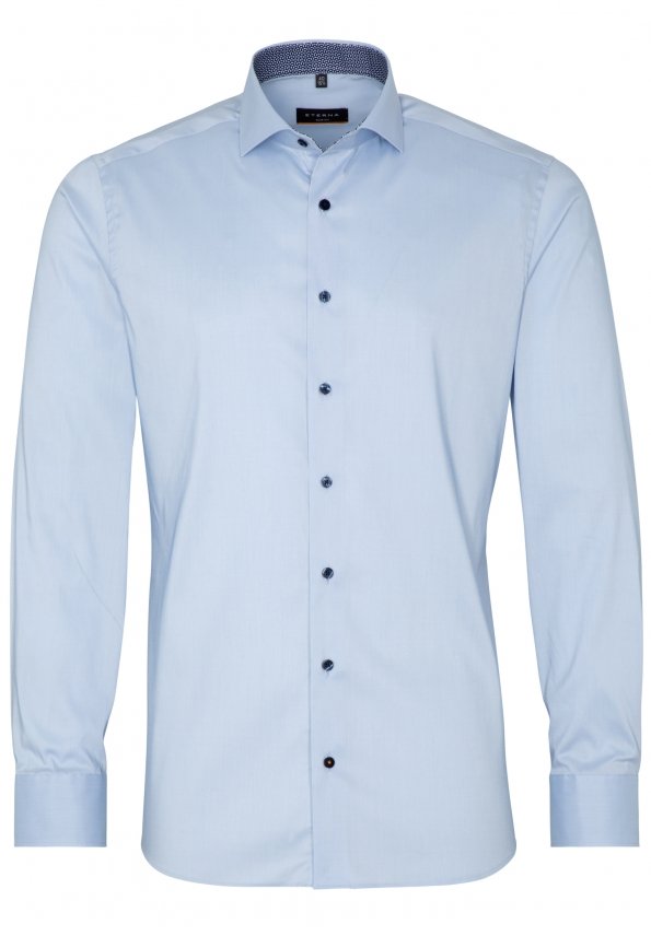 ETERNA Slim Fit Performance Shirt Langarm Hemd - Sky Harbor Light - 3377-12-F142 von Eterna