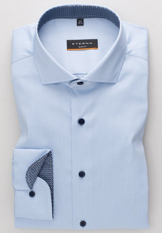 ETERNA Slim Fit Performance Shirt Langarm Hemd - Sky Harbor Light - 3377-12-F142