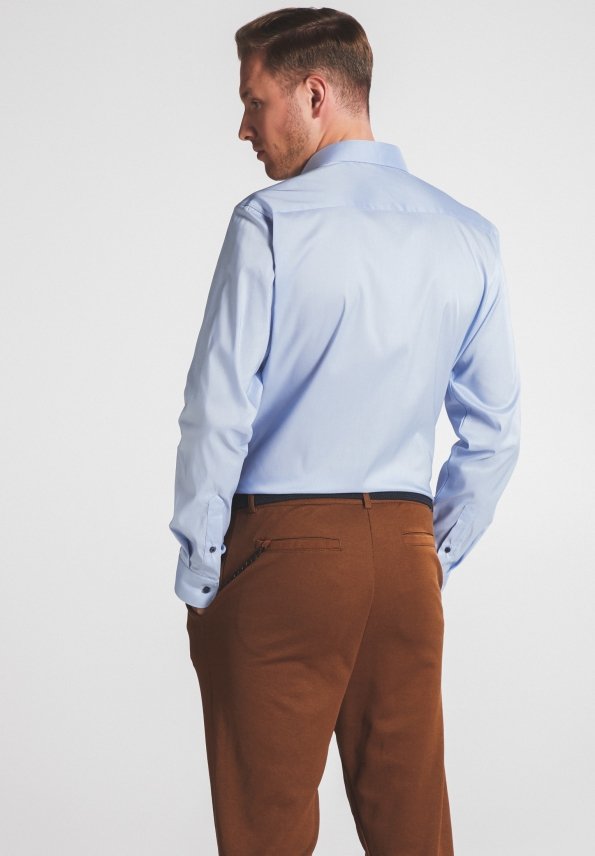 ETERNA Slim Fit Performance Shirt Langarm Hemd - Sky Harbor Light - 3377-12-F142