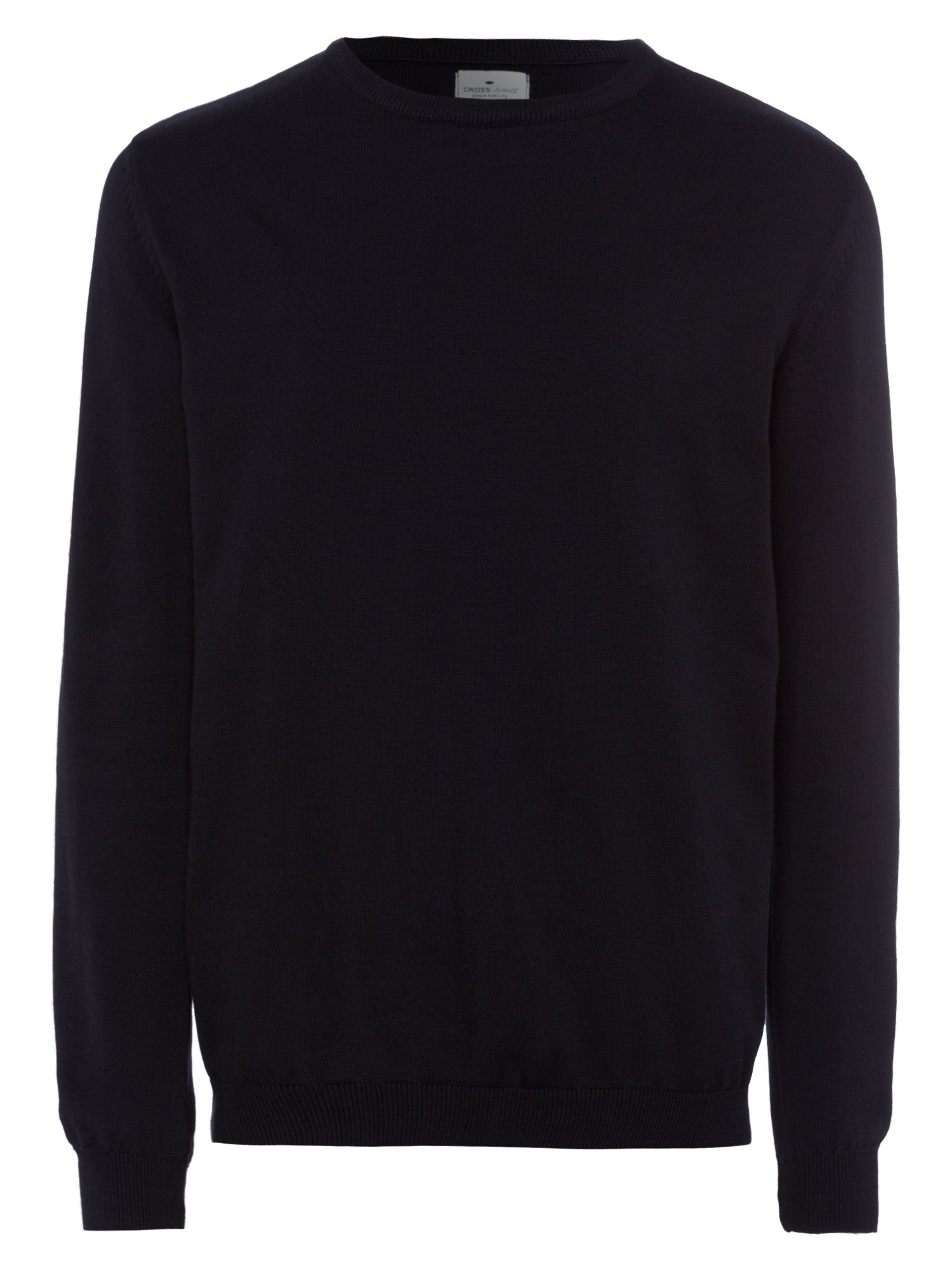 CROSS JEANS Strickpullover Rundhals - Midnight Ink - 34156-020