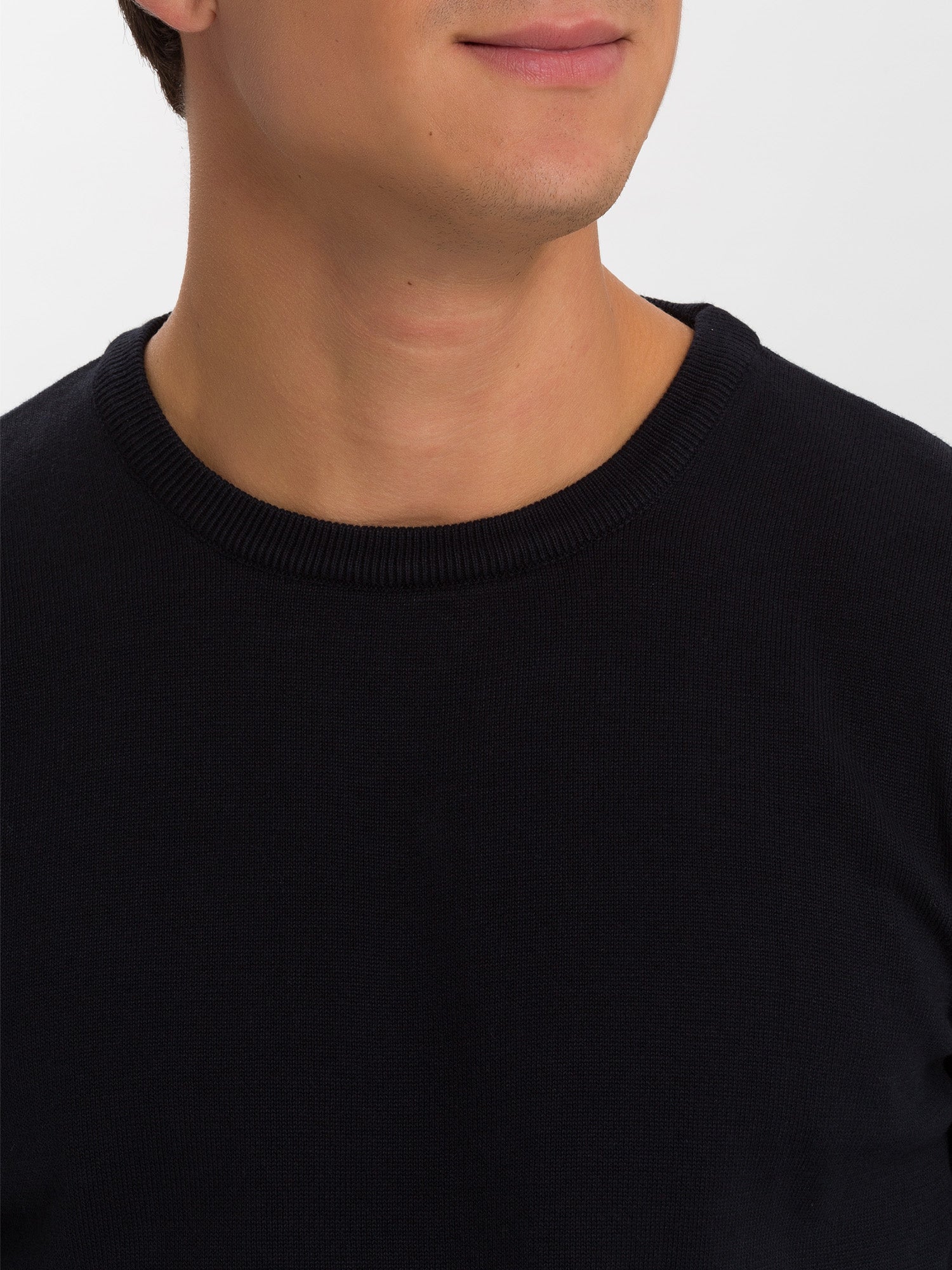 CROSS JEANS Strickpullover Rundhals - Midnight Ink - 34156-020 von Cross Jeans