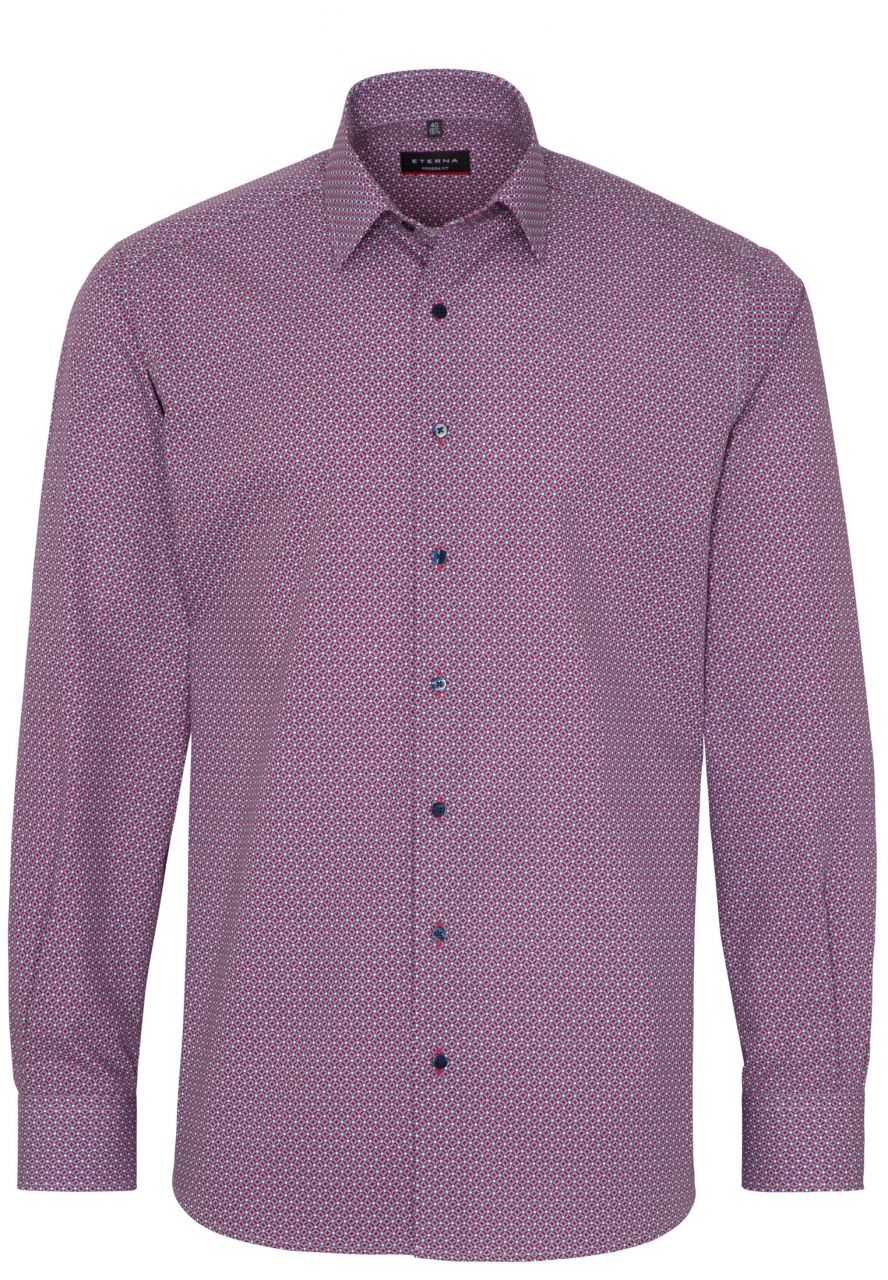 ETERNA MODERN FIT Hemd - Regal Berry Blue - 3760-55-X18P