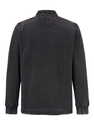 PADDOCKS LONGSLEEVE POLO Pullover/Longsleeve - Midnight Speckle - 38116 6344.0810
