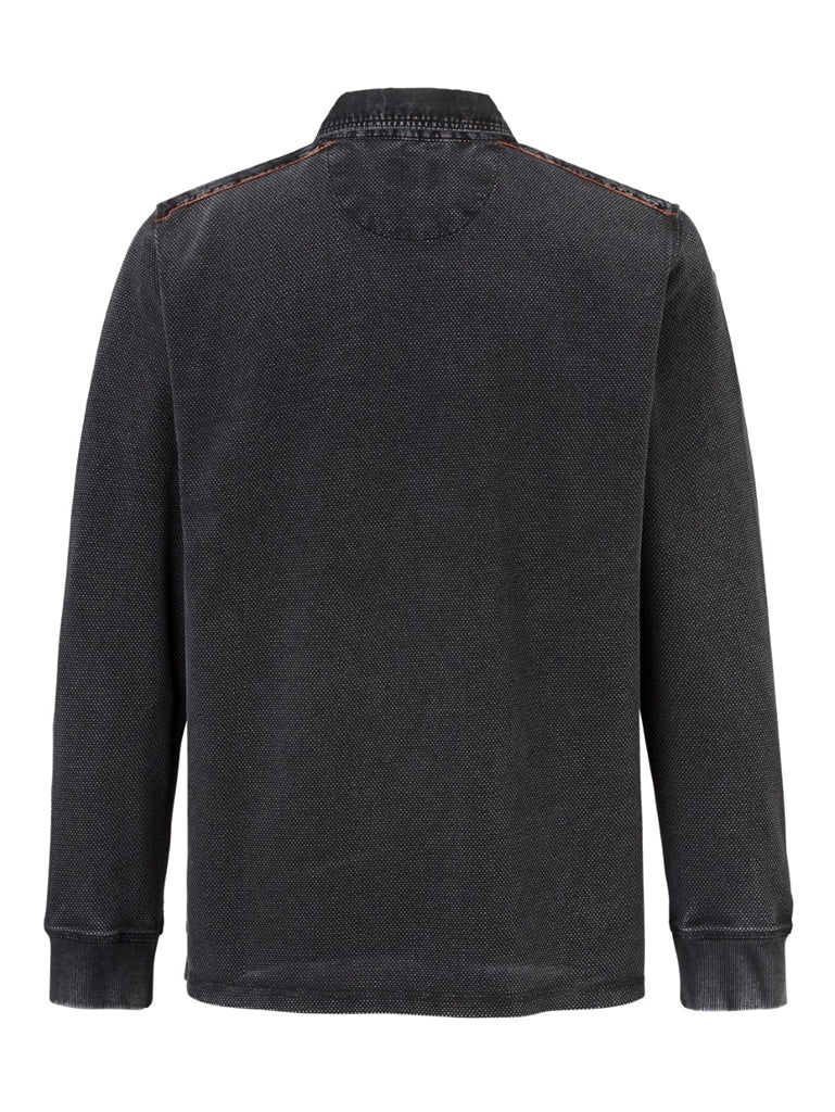 PADDOCKS LONGSLEEVE POLO Pullover/Longsleeve - Midnight Speckle - 38116 6344.0810