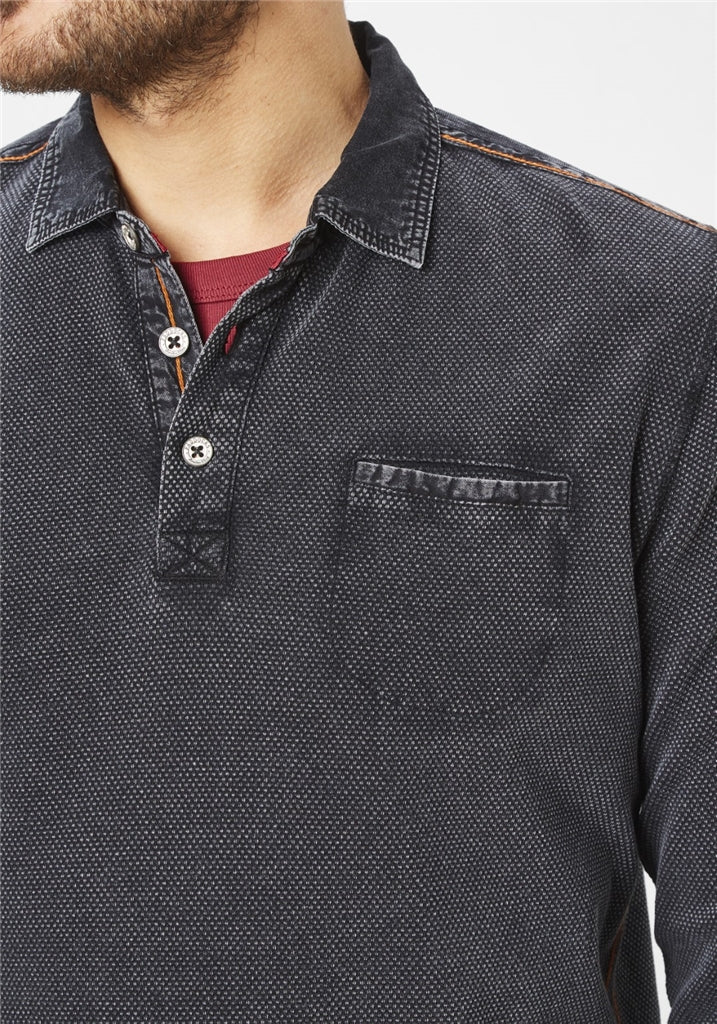PADDOCKS LONGSLEEVE POLO Pullover/Longsleeve - Midnight Speckle - 38116 6344.0810 von Paddocks