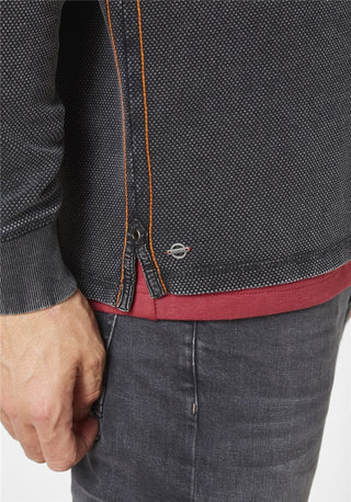 PADDOCKS LONGSLEEVE POLO Pullover/Longsleeve - Midnight Speckle - 38116 6344.0810