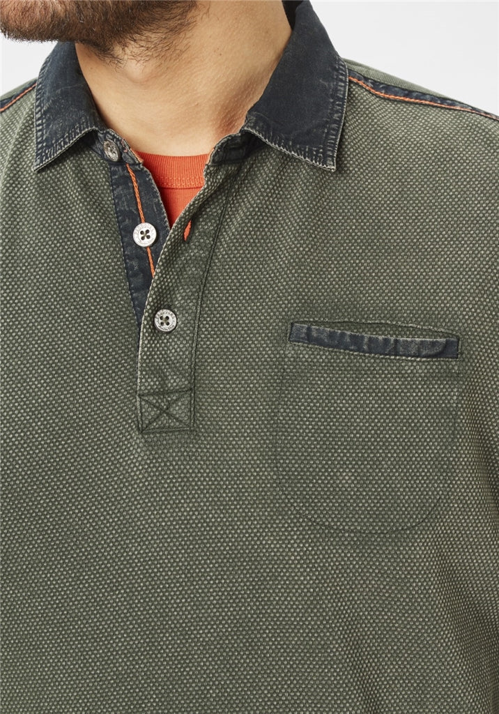 PADDOCKS Ospig Ospig Longsleeve Polo - Moss Sprig Green - 38116 6344.1905 von Paddocks