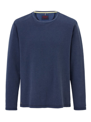 PADDOCKS Longsleeve Rundhals - Midnight Indigo Blue - 38118 6345.0836