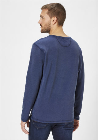 PADDOCKS Longsleeve Rundhals - Midnight Indigo Blue - 38118 6345.0836