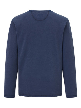PADDOCKS Longsleeve Rundhals - Midnight Indigo Blue - 38118 6345.0836