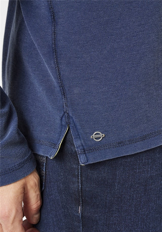 PADDOCKS Longsleeve Rundhals - Midnight Indigo Blue - 38118 6345.0836