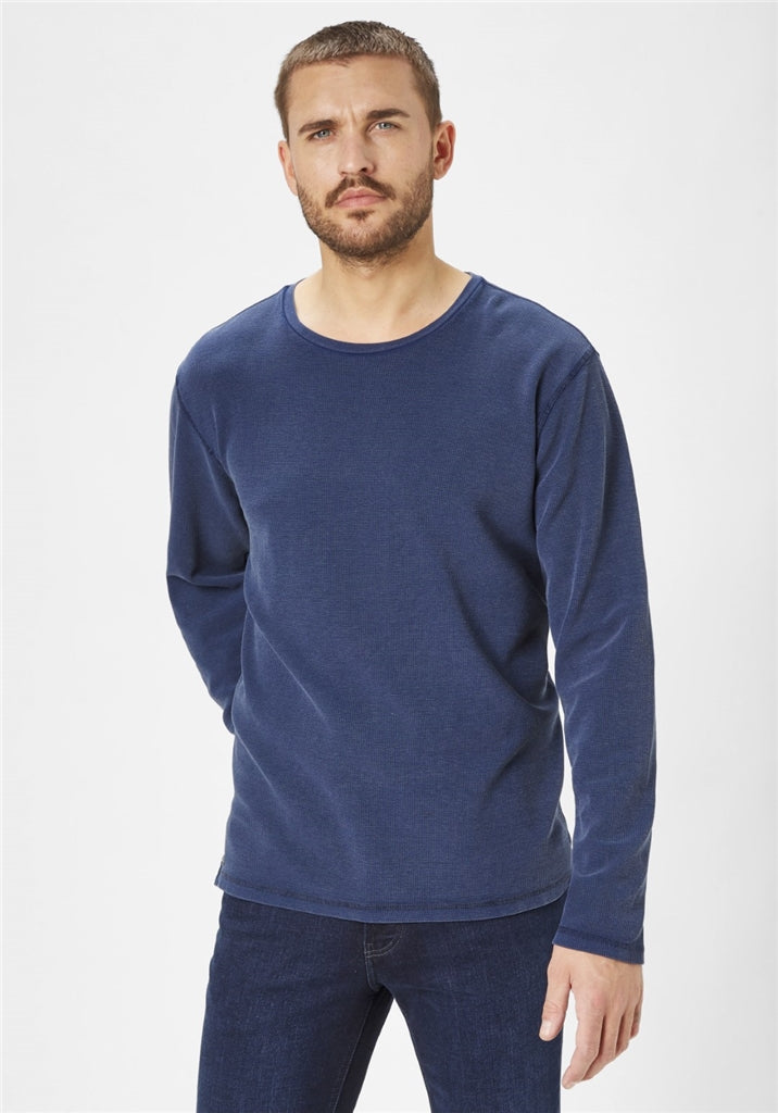 PADDOCKS Longsleeve Rundhals - Midnight Indigo Blue - 38118 6345.0836 von Paddocks