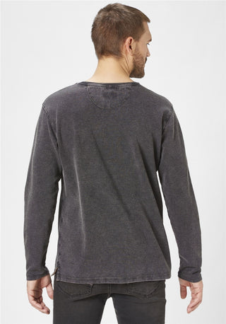 PADDOCKS Ospig Longsleeve Rundhals - Midnight Charcoal - 38118 6345.1200