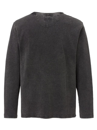 PADDOCKS Ospig Longsleeve Rundhals - Midnight Charcoal - 38118 6345.1200