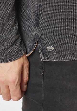 PADDOCKS Ospig Longsleeve Rundhals - Midnight Charcoal - 38118 6345.1200