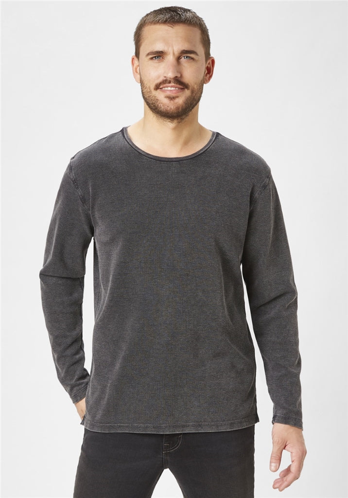 PADDOCKS Ospig Longsleeve Rundhals - Midnight Charcoal - 38118 6345.1200 von Paddocks