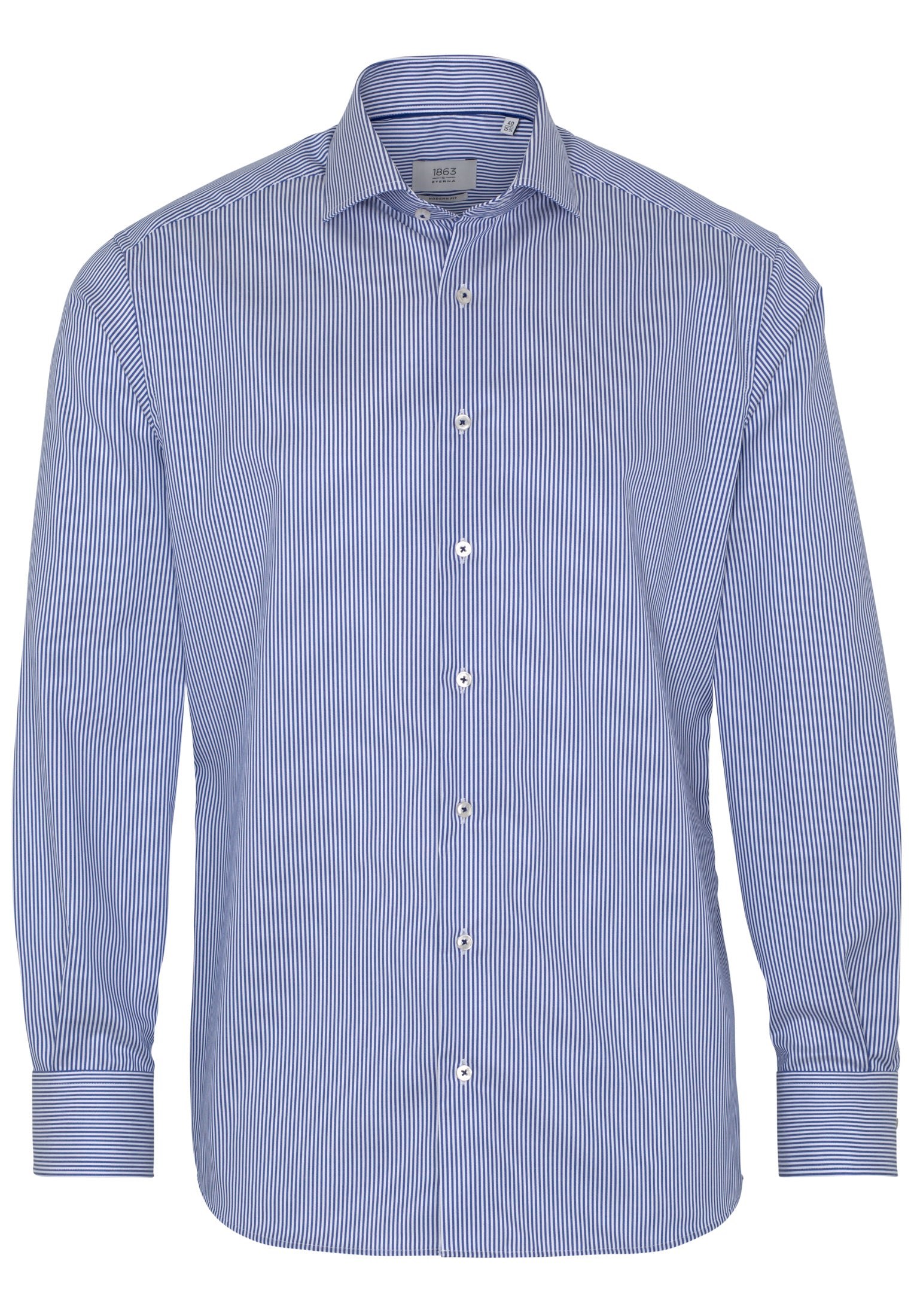 ETERNA 1863 Modern Fit Langarm Hemd - Coastline Sky Blue - 3961-16-X682