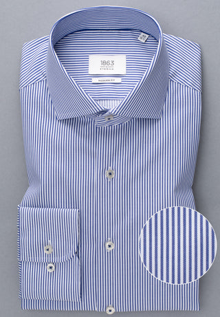 ETERNA 1863 Modern Fit Langarm Hemd - Coastline Sky Blue - 3961-16-X682