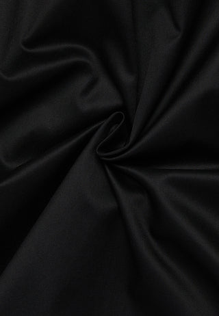ETERNA REGULAR FIT COVER SHIRT - Midnight Satin Black - 5008-39-H965