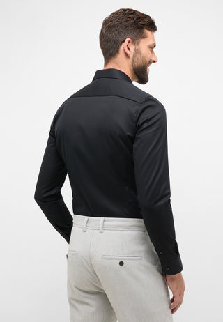 ETERNA SUPER SLIM COVER SHIRT - Obsidian Night - 8817-39-Z182