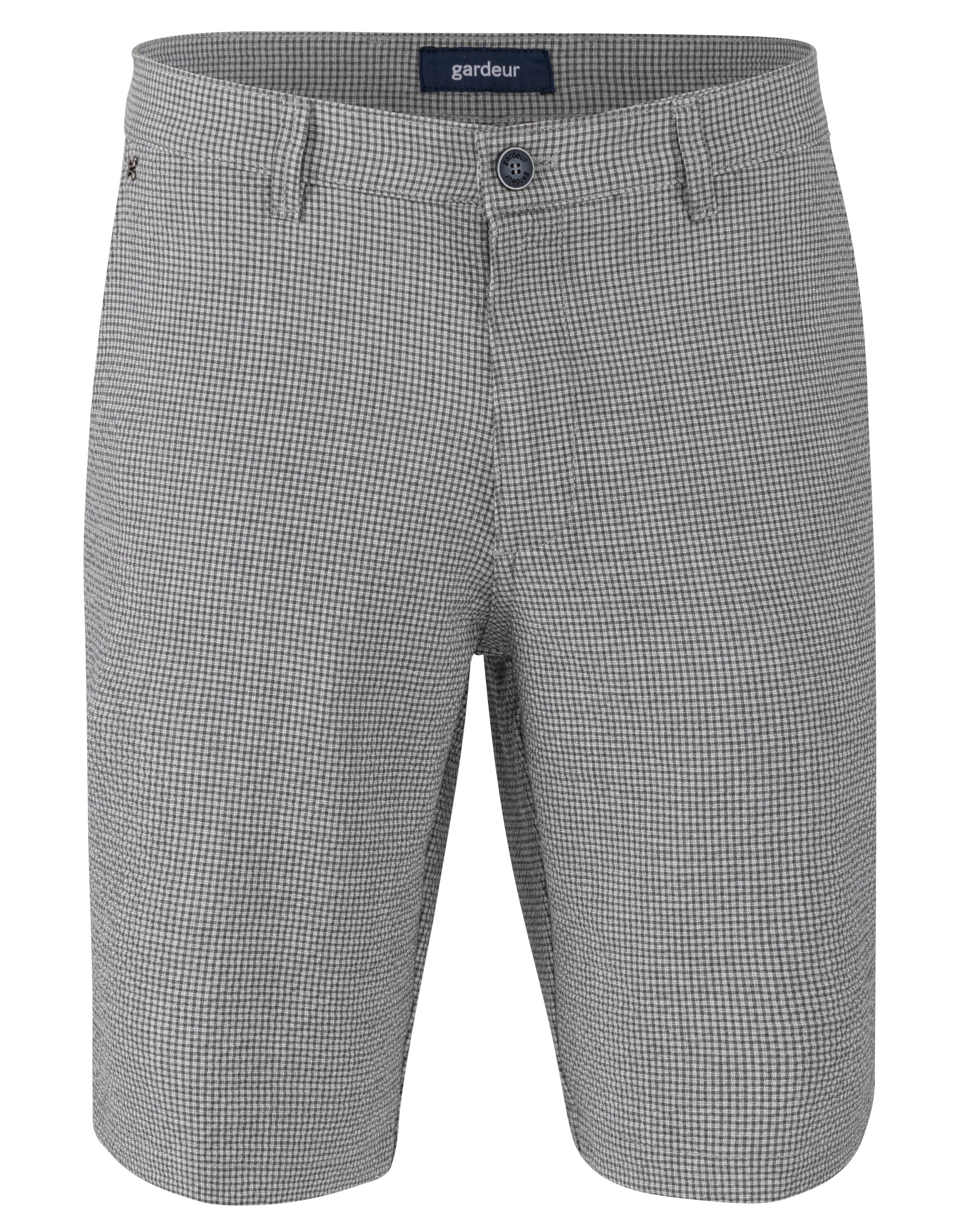ATELIER GARDEUR Jasper Bermuda Shorts - Silver Haze Check - JASPER-S-888-220201-1093