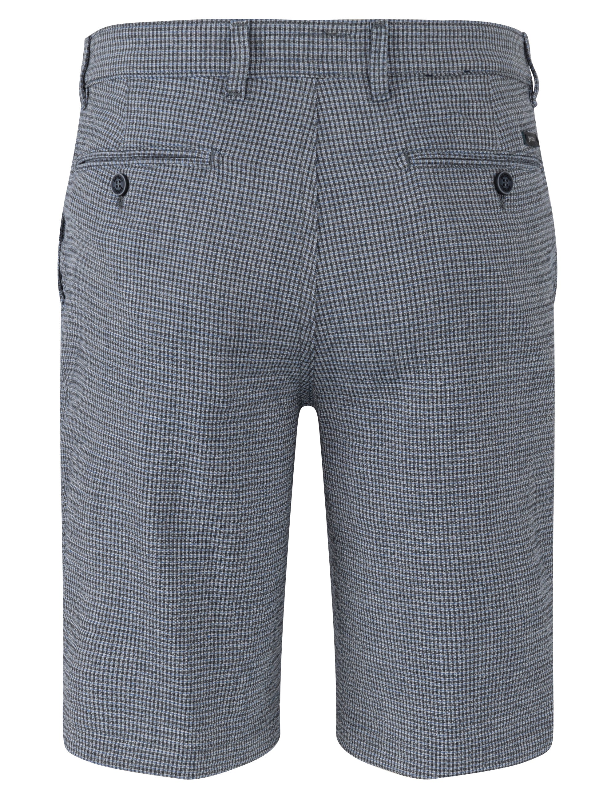 ATELIER GARDEUR Jasper Bermuda Shorts - Slate Check Blue - JASPER-S-888-220201-2064