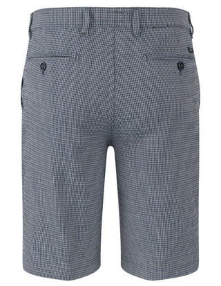 ATELIER GARDEUR Jasper Bermuda Shorts - Slate Check Blue - JASPER-S-888-220201-2064