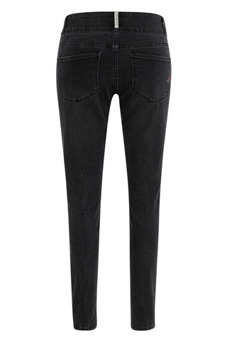 BUENA VISTA TUMMYLESS black denim 2407 B5664 755.9604 - Stretch denim