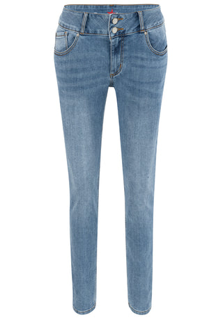BUENA VISTA Tummyless Jeans - Cornflower Sky Blue - 888 B5827 355.6658