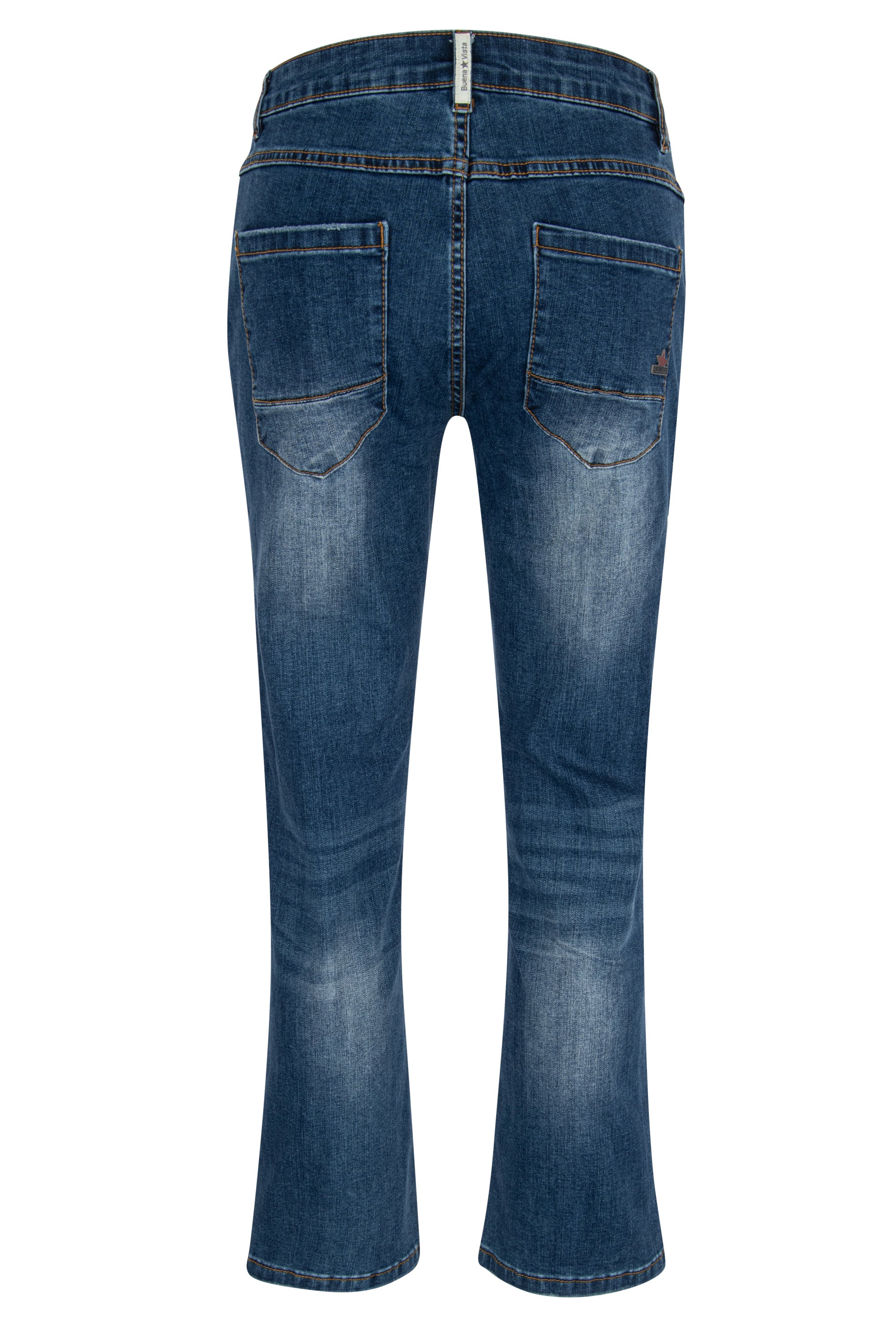 BUENA VISTA ANNA C 7/8 STRAIGHT destroyed repair Jeans - Harbor Rinse Blue - 2409 B5859 369 D.7622