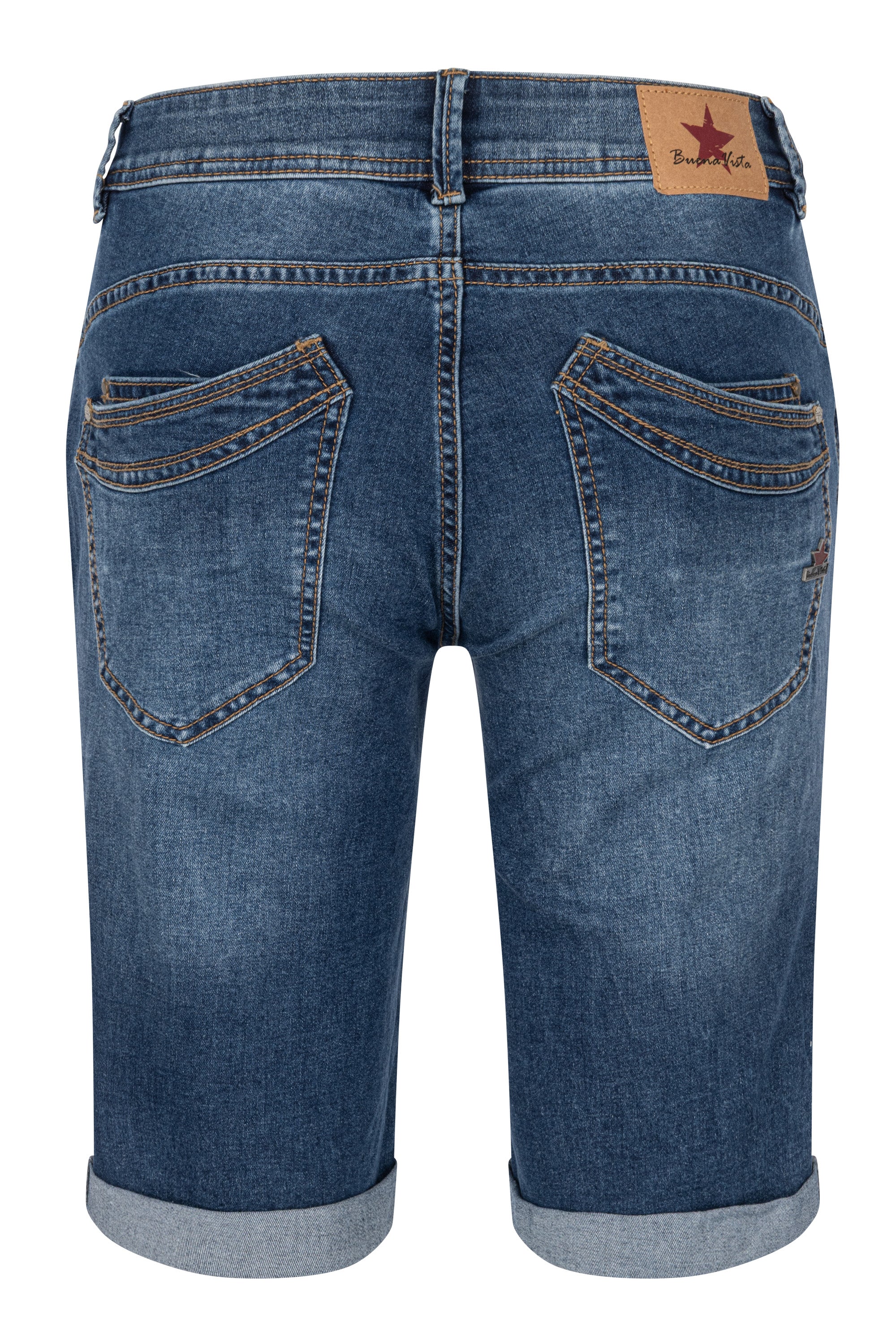 BUENA VISTA MALIBU SHORT mid stone BV B5025 370.2519 - Stretch Denim von Buena Vista