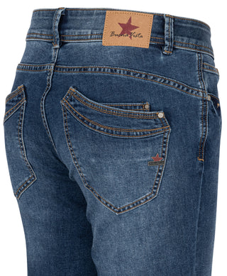 BUENA VISTA MALIBU SHORT mid stone BV B5025 370.2519 - Stretch Denim
