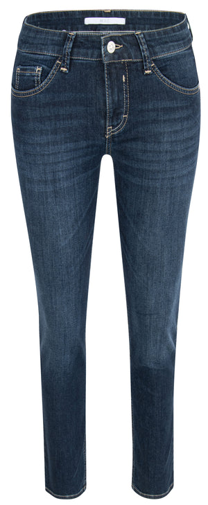 MAC CARRIE PIPE Straight Jeans - Dusk Indigo Blue - 5954-90-0380L-D845