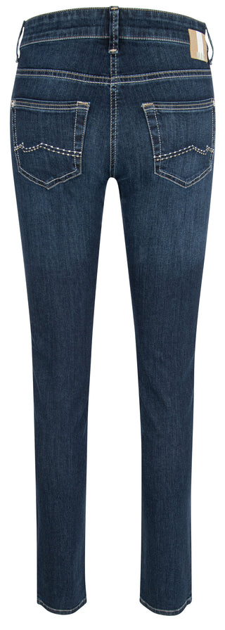 MAC CARRIE PIPE Straight Jeans - Dusk Indigo Blue - 5954-90-0380L-D845