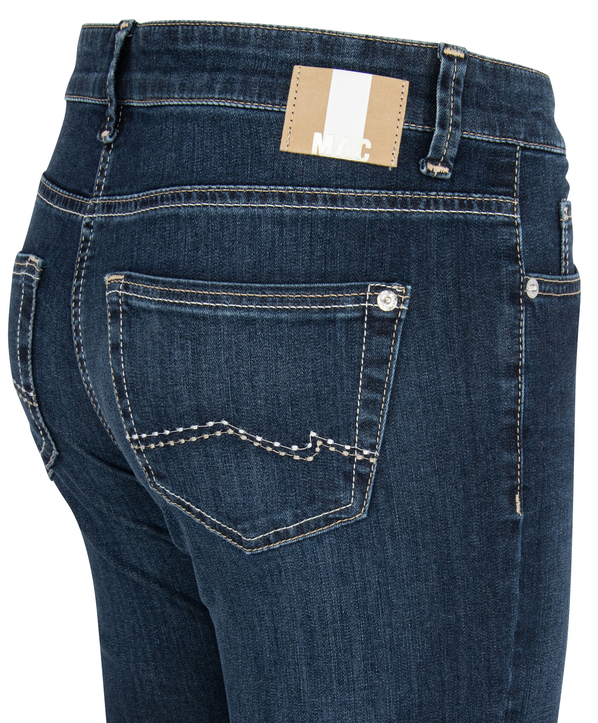 MAC CARRIE PIPE Straight Jeans - Dusk Indigo Blue - 5954-90-0380L-D845 von MAC