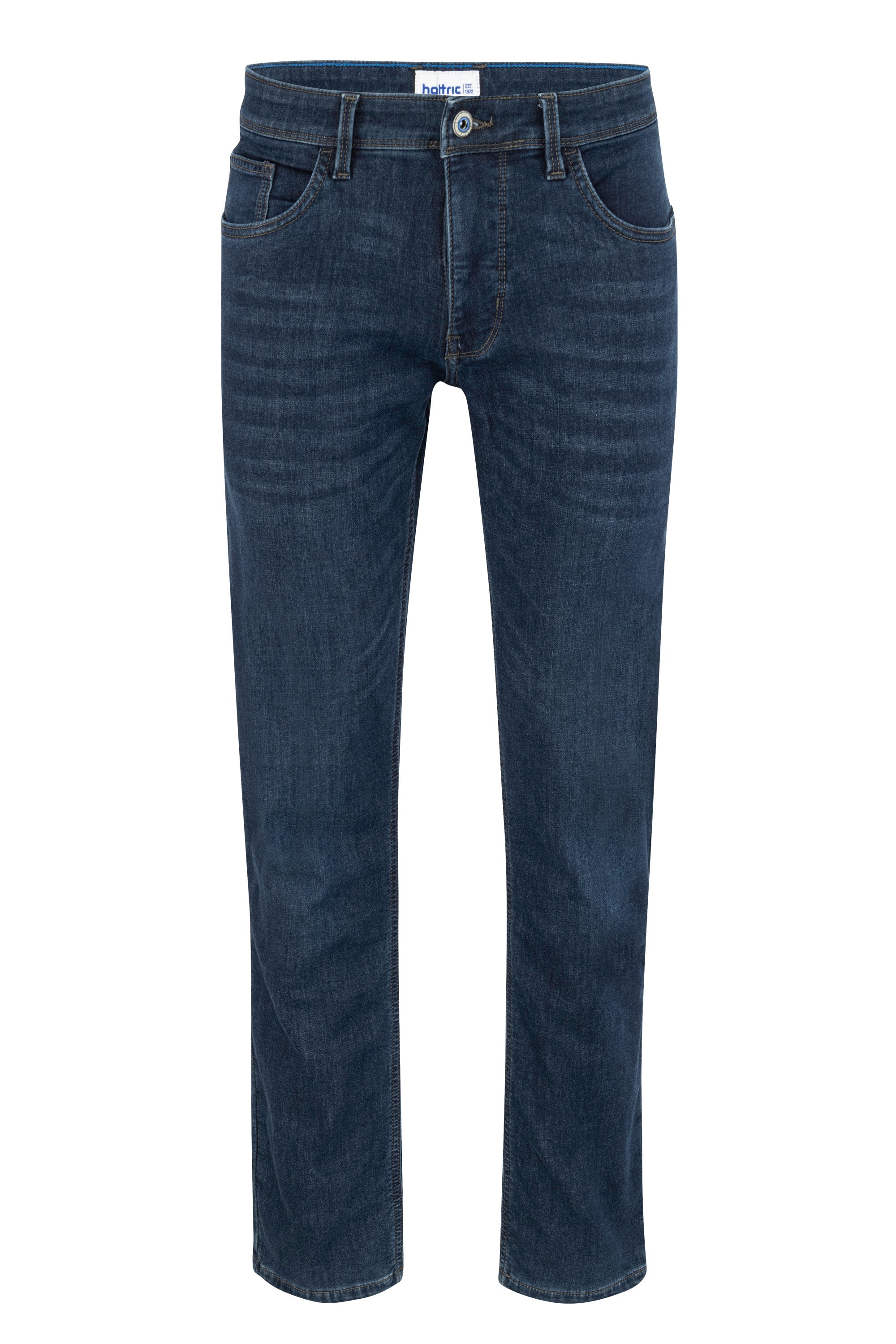 HATTRIC Henk Thermo Pants - Midnight Indigo Wash - 689045 4325.48