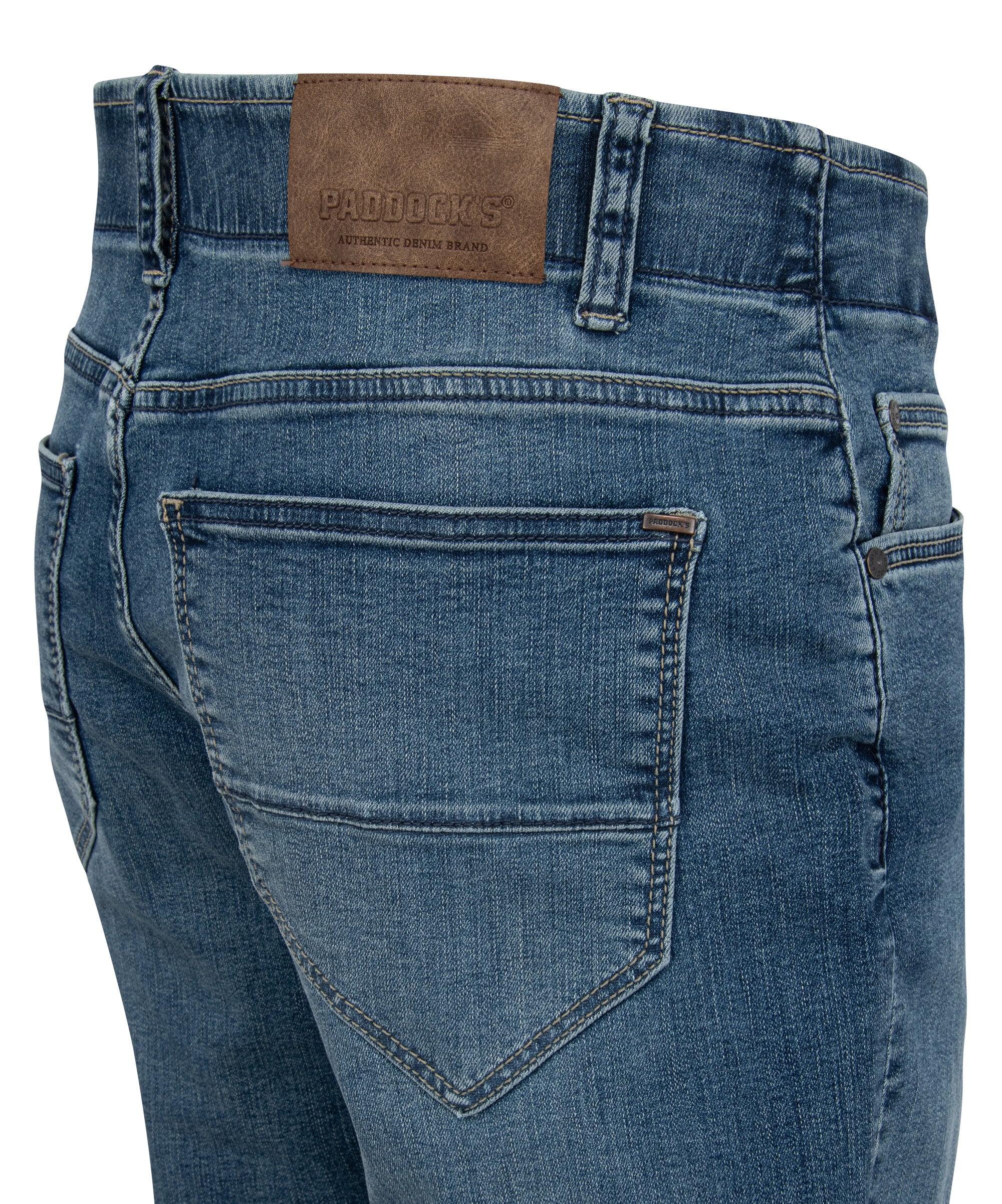 PADDOCKS BEN Straight Jeans - Worn Indigo Moustache - 80247 7276.0834 von Paddocks