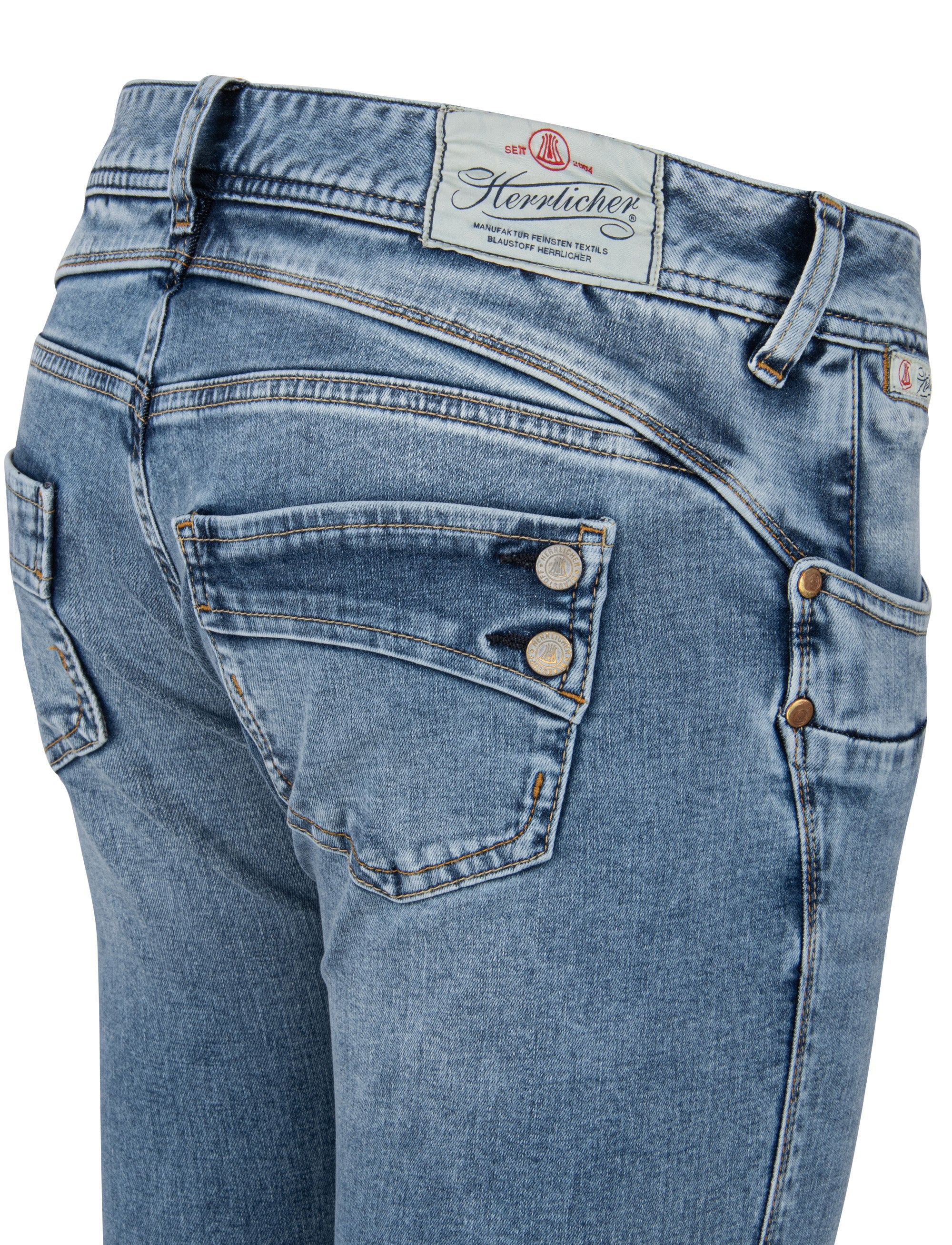 HERRLICHER PIPER Slim Jeans - Coastline Chambray - 5650-RD100-910 von Herrlicher