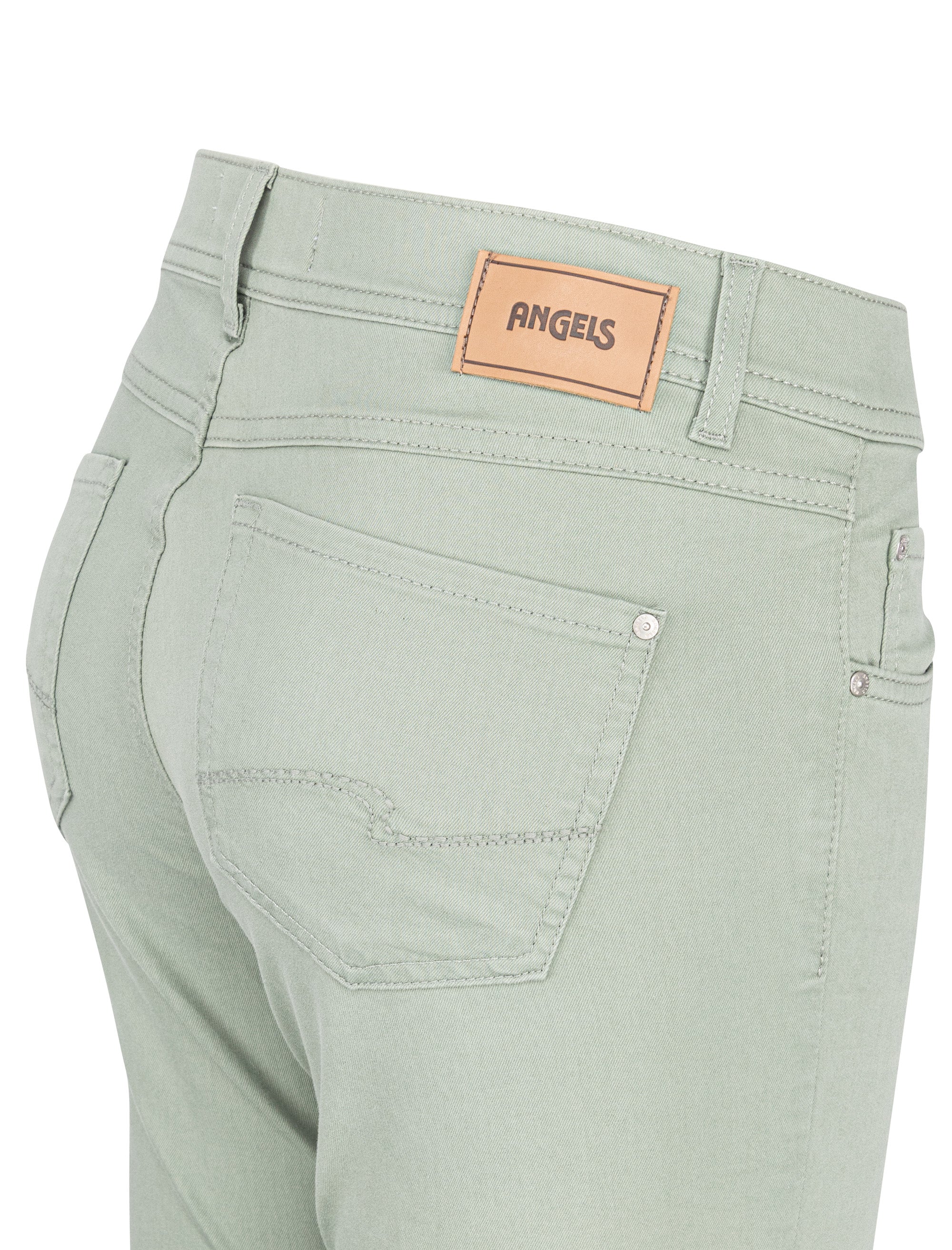 ANGELS Ornella Jeans - Soft Sage Green - 332 680007.53758